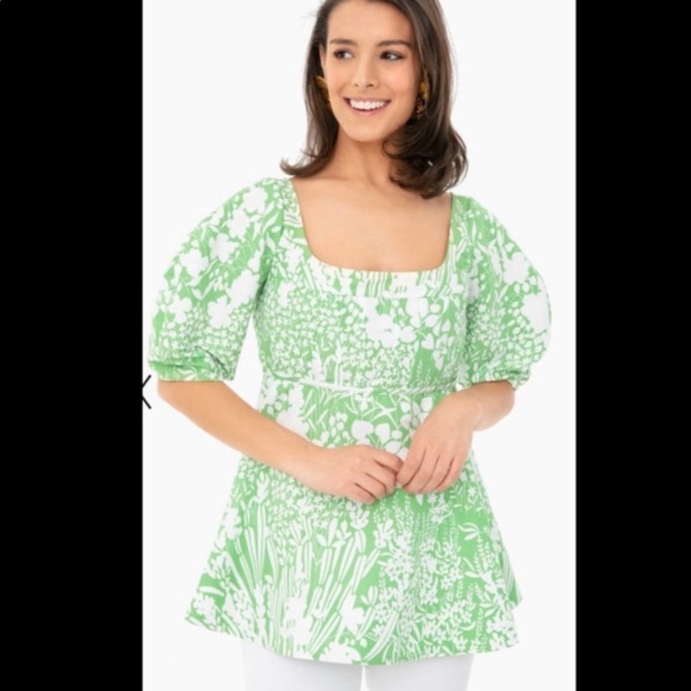 Green graden nealy blouse by Tuckernuck